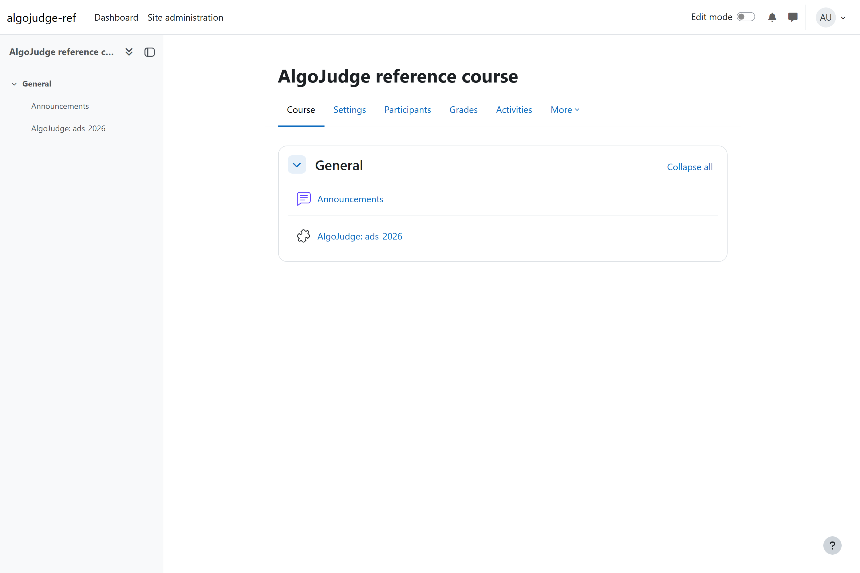 Kurs z aktywnością AlgoJudge